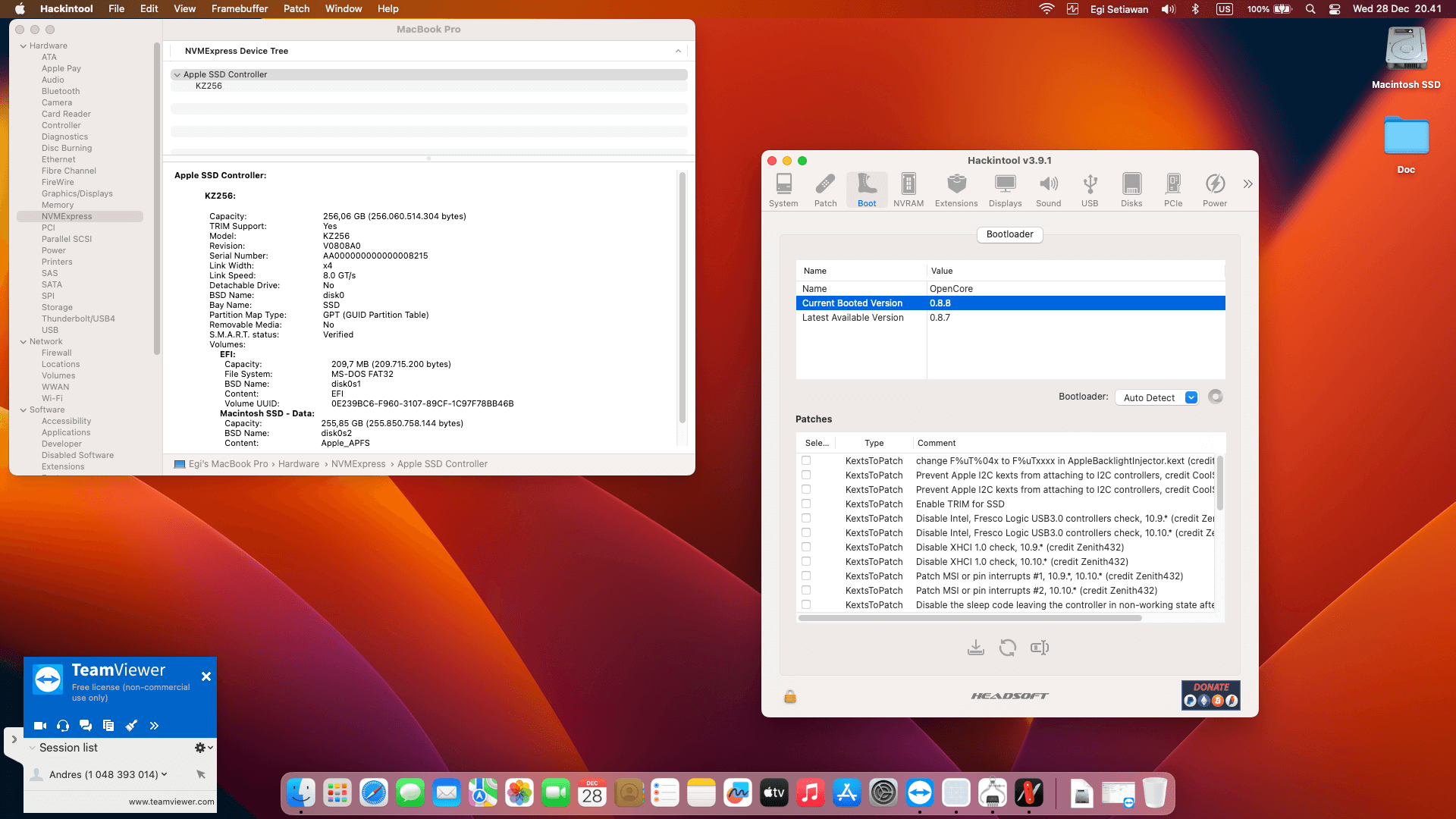 Lenovo Ideapad Slim 5 15IIL05 [IceLake   Intel UHD Graphics G1 + I2C]   OpenCore 7